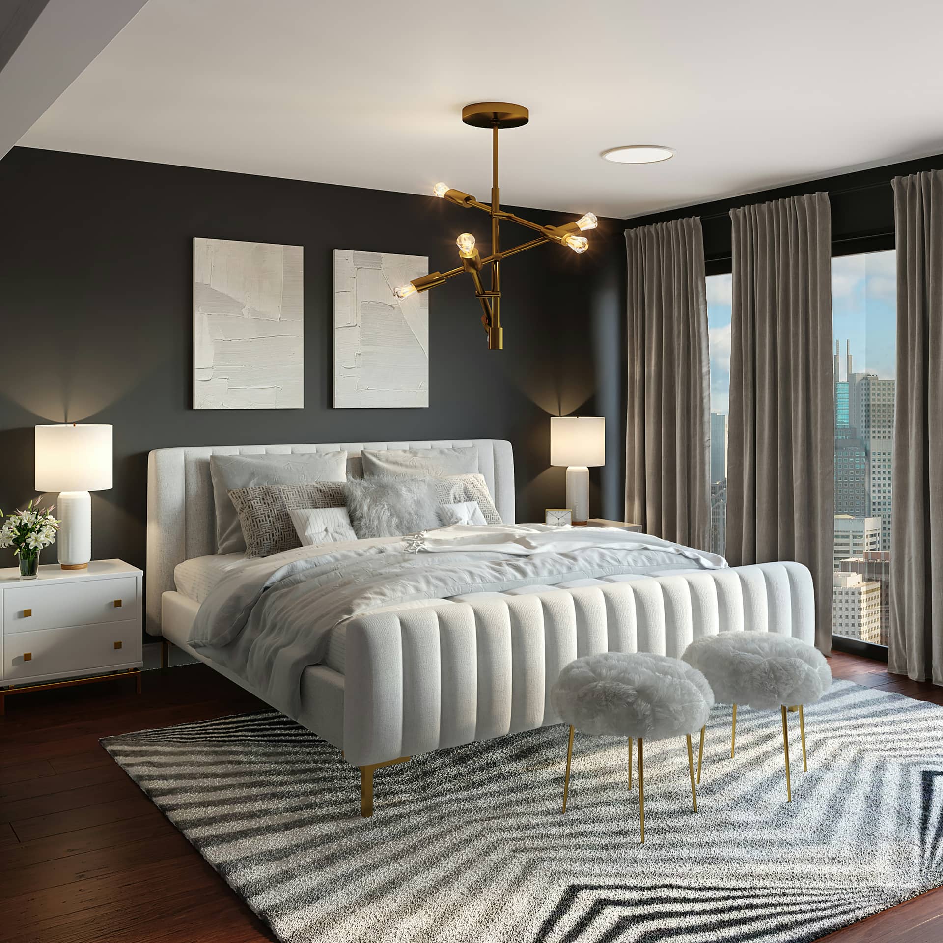 Modern accessible ground floor bedroom with step-free access