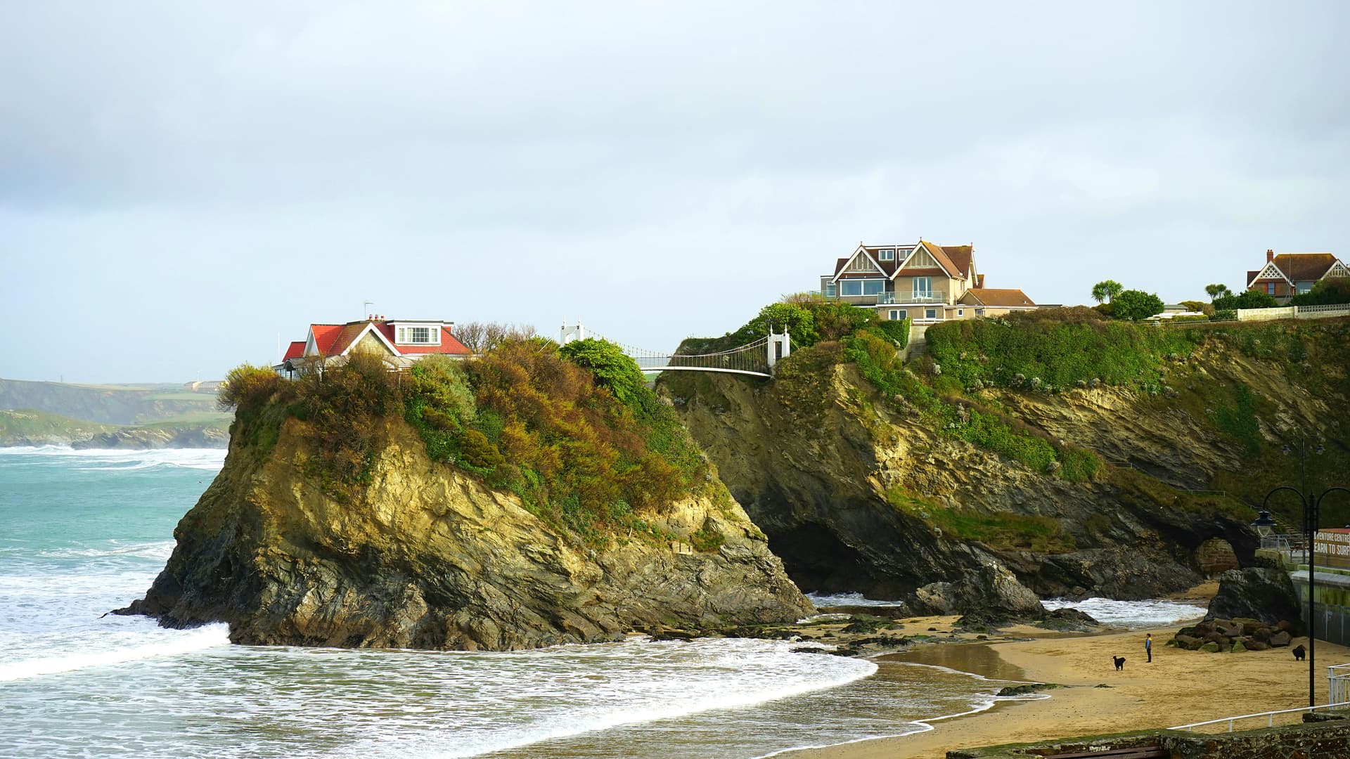 Exterior view of a luxury group house in Newquay, Cornwall – large holiday accommodation for hen parties, birthdays and celebrations