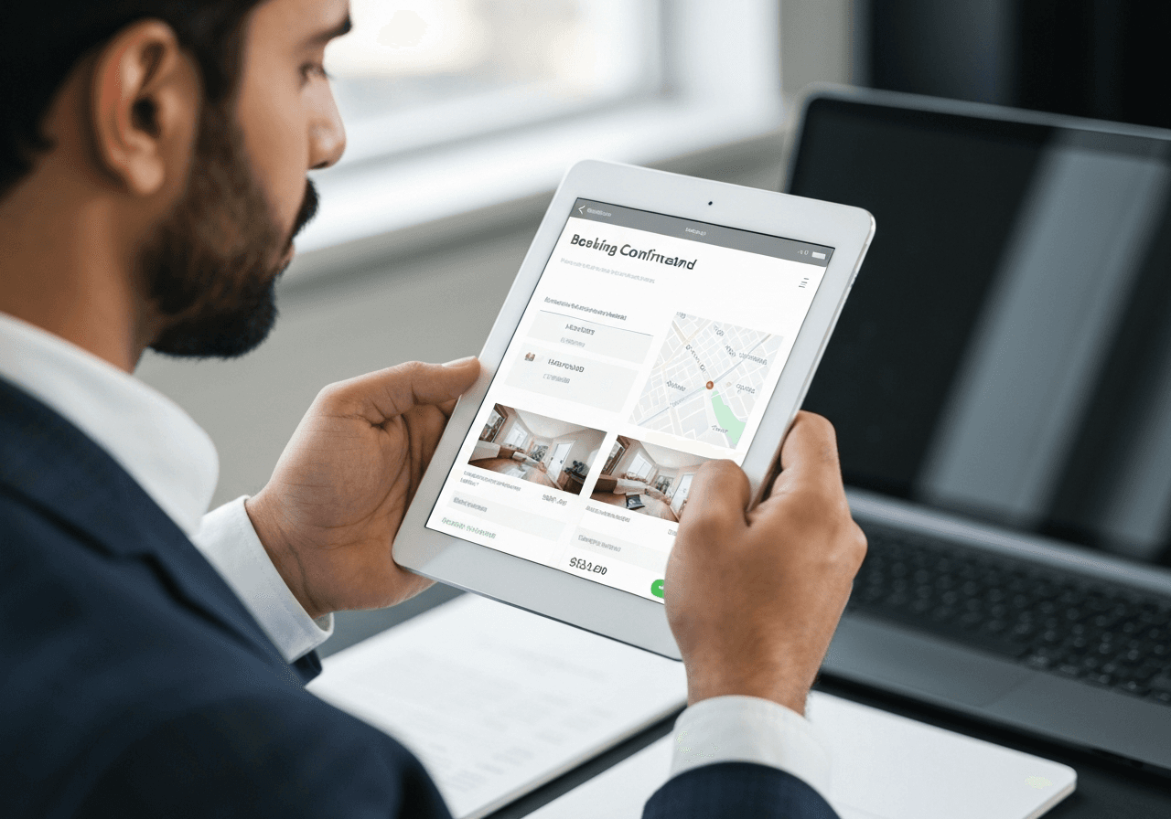 Property owner reviewing their listing guide