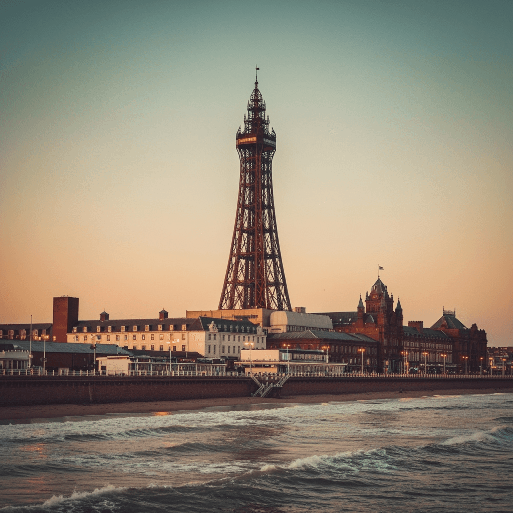 Exterior view of a luxury group house in Blackpool, Lancashire – large holiday accommodation for hen parties, birthdays and celebrations