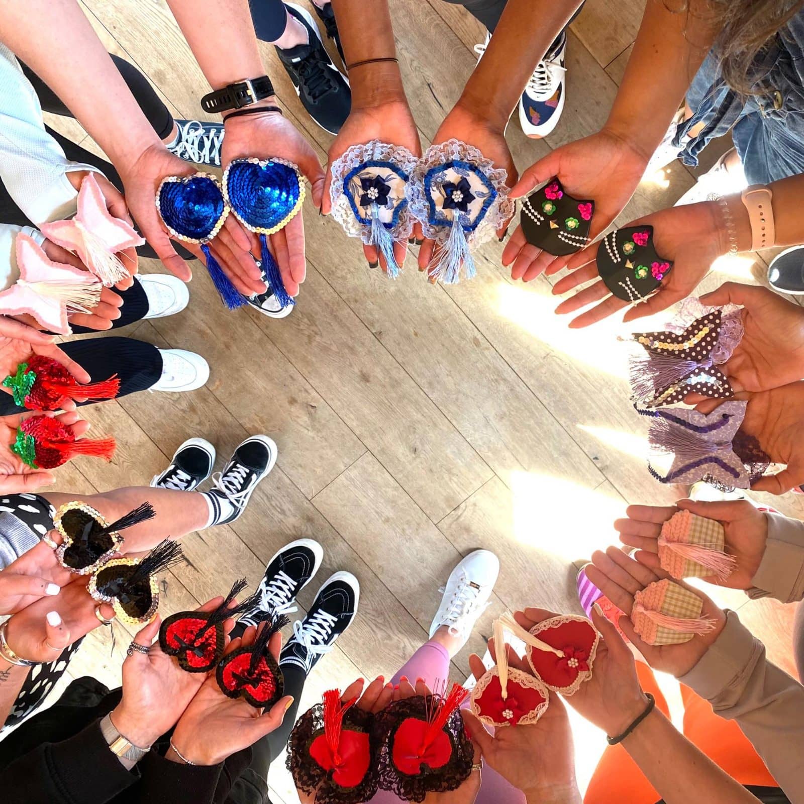 Nipple Tassels Workshop for large group stays in the UK