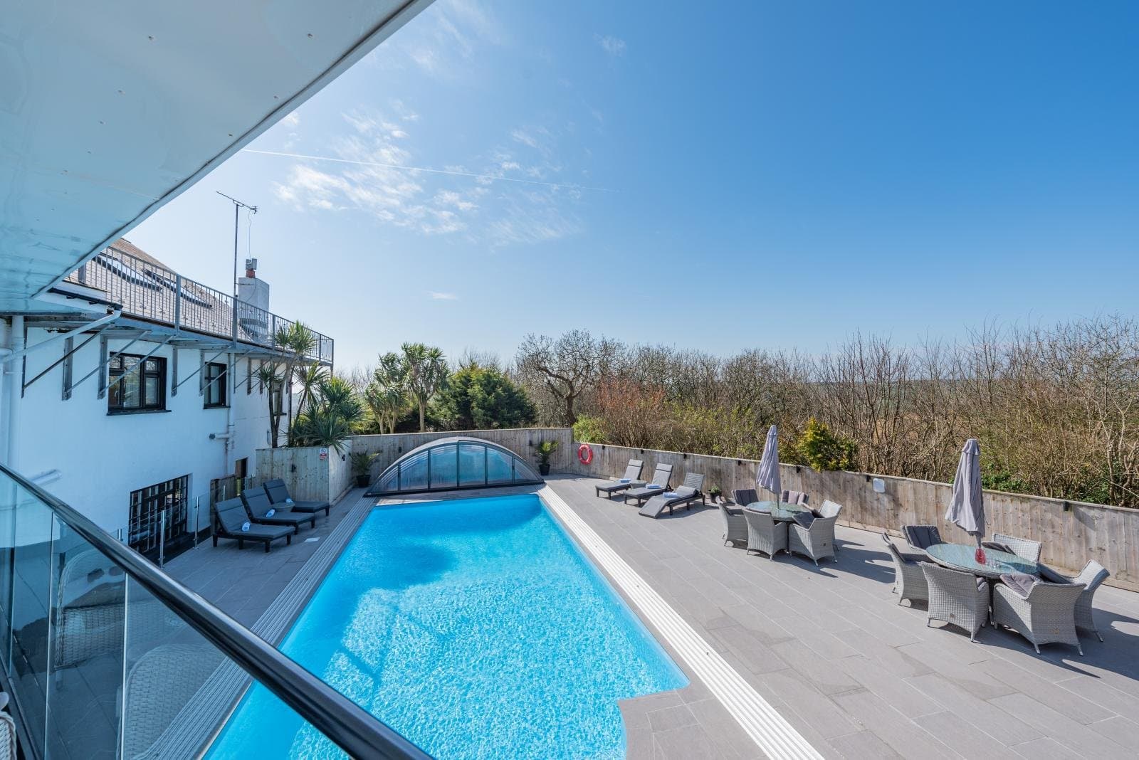Trebrowen — View from the lounge balcony