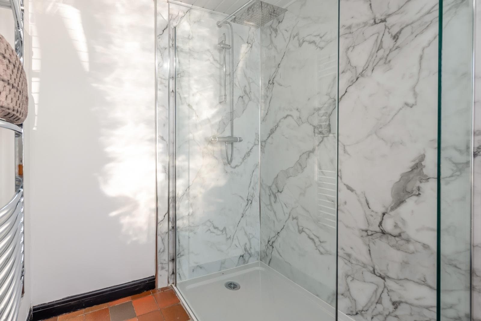 Trebrowen — Bed 5 ensuite walk in shower