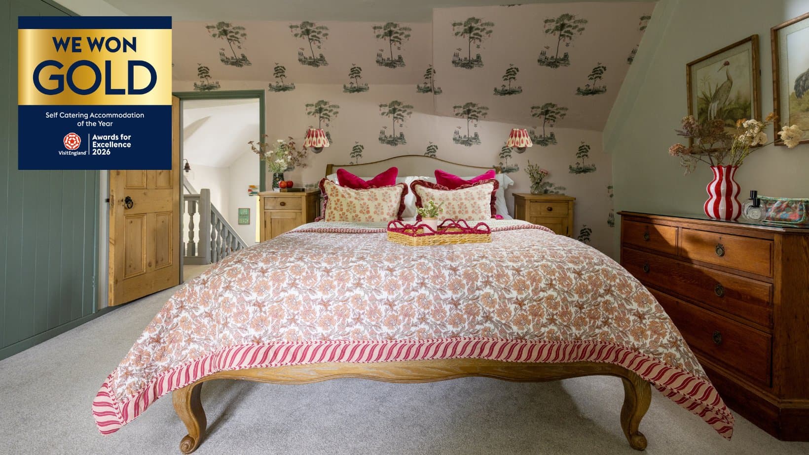 The Farmhouse — Queen sized bed