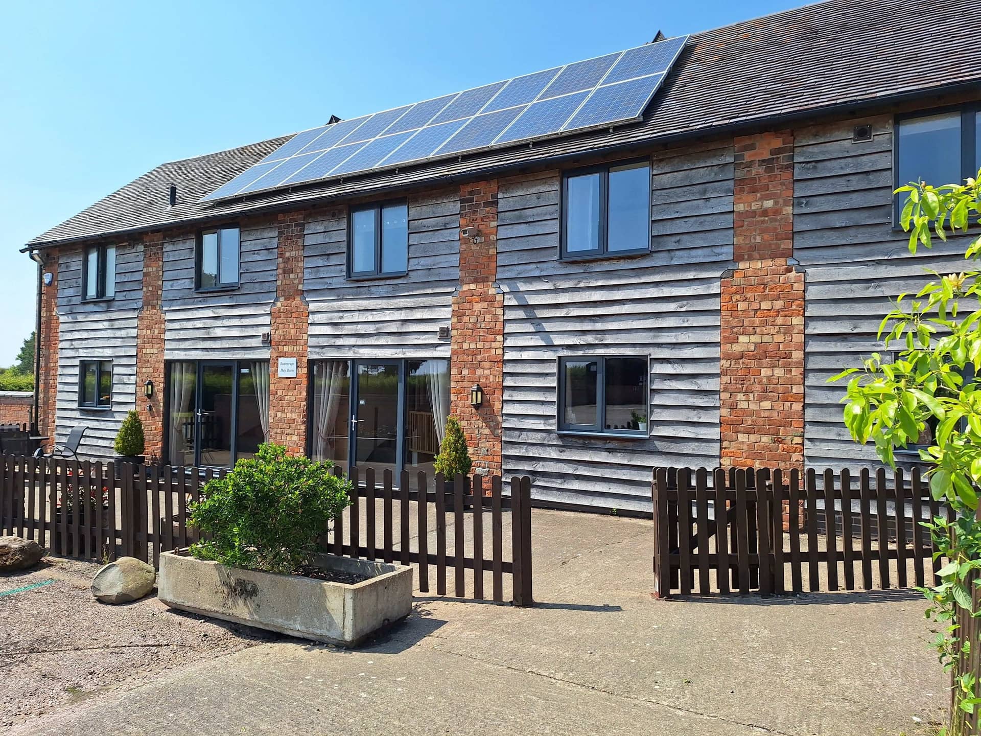 Exterior view of a luxury group house in Shropshire, Shropshire – large holiday accommodation for hen parties, birthdays and celebrations