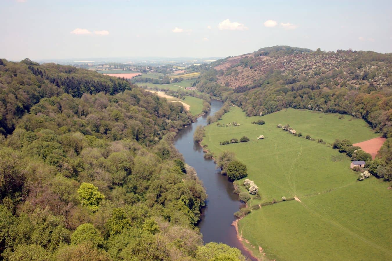 Exterior view of a luxury group house in Herefordshire, Wye Valley & Welsh Marches – large holiday accommodation for hen parties, birthdays and celebrations